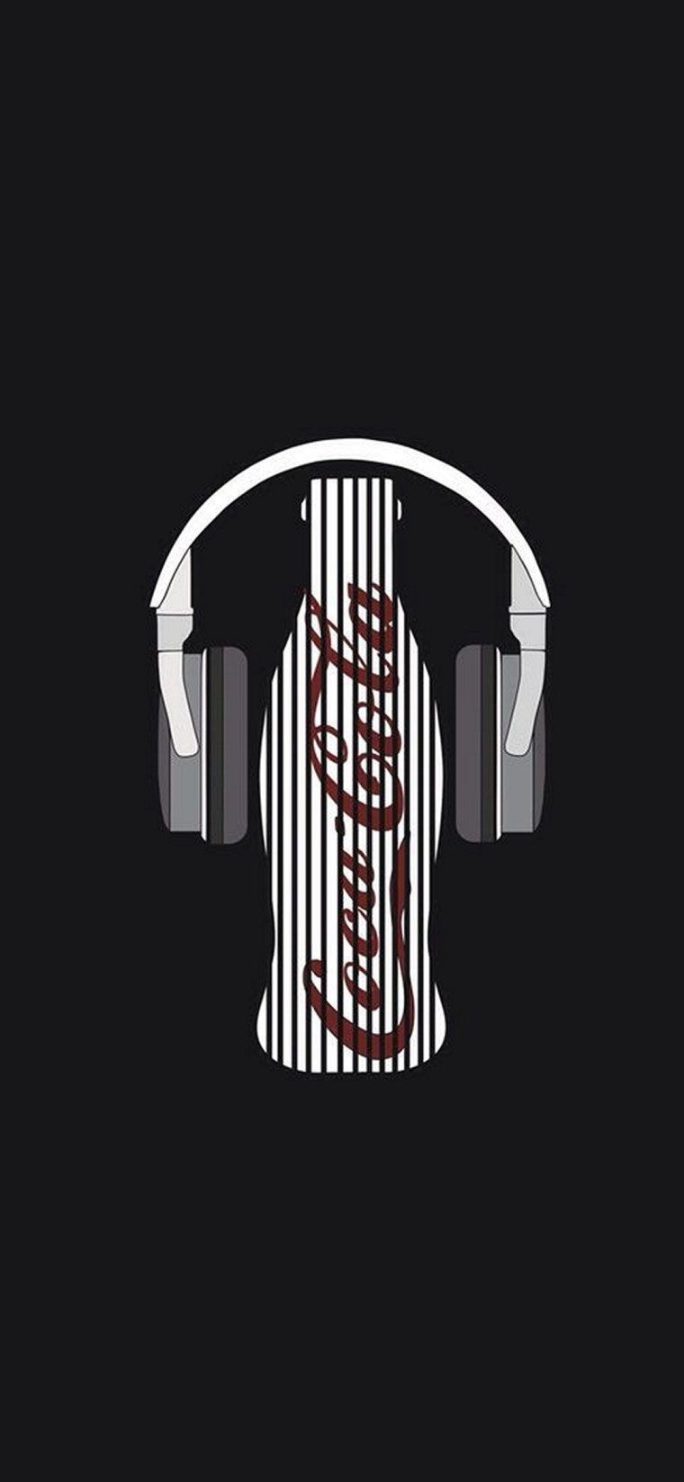 Мордашка на черном фоне