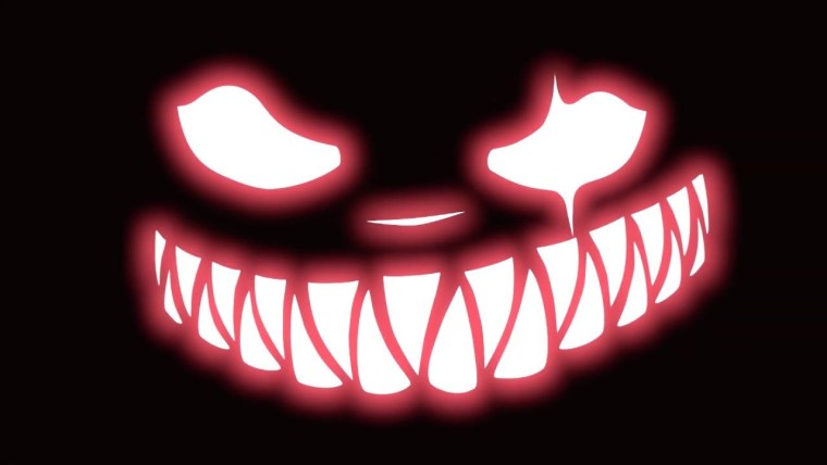 Грустный Смайл на черном фоне