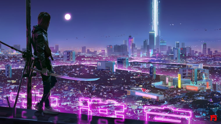 Рынок черри блоссом Cyberpunk 2077