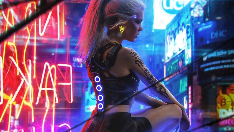 Найт-Сити Cyberpunk 2077 киберпанк