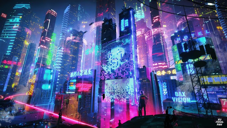 Город Найт Сити Cyberpunk 2077