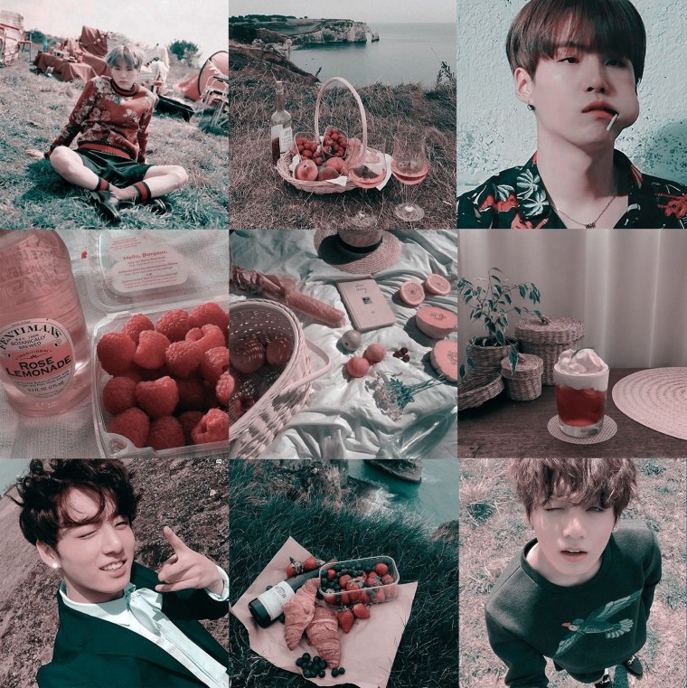 БТС коллажи Эстетика