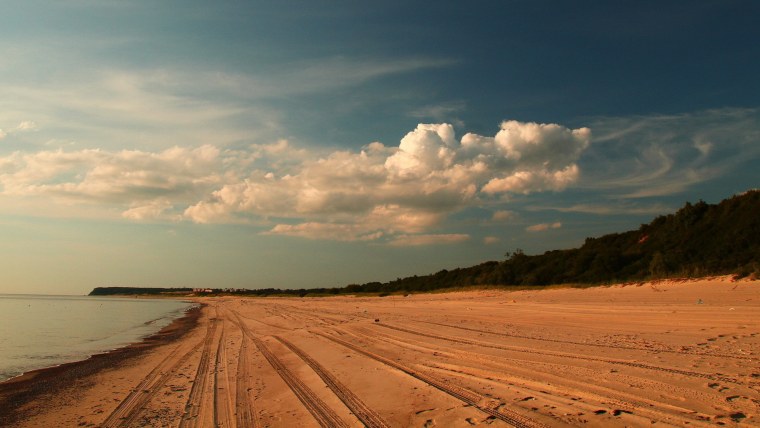 Дорога песок море