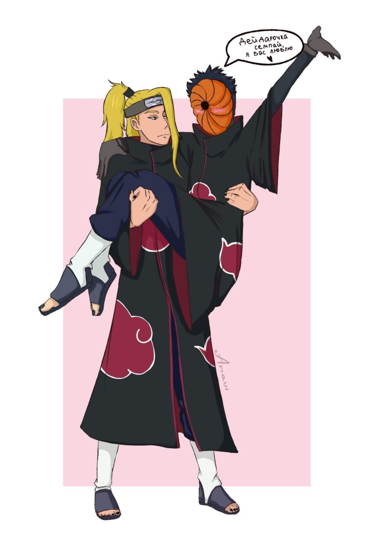 Тоби в маске Акацуки