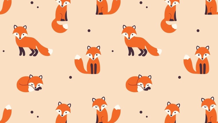 Фон с лисами