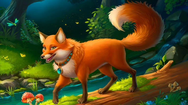 Маленькие лисята мультяшные