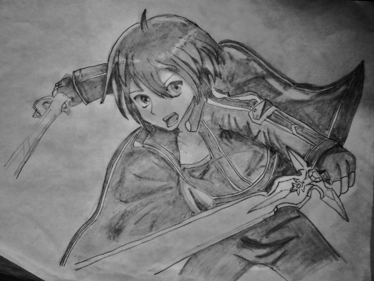 Кирито тату эскиз