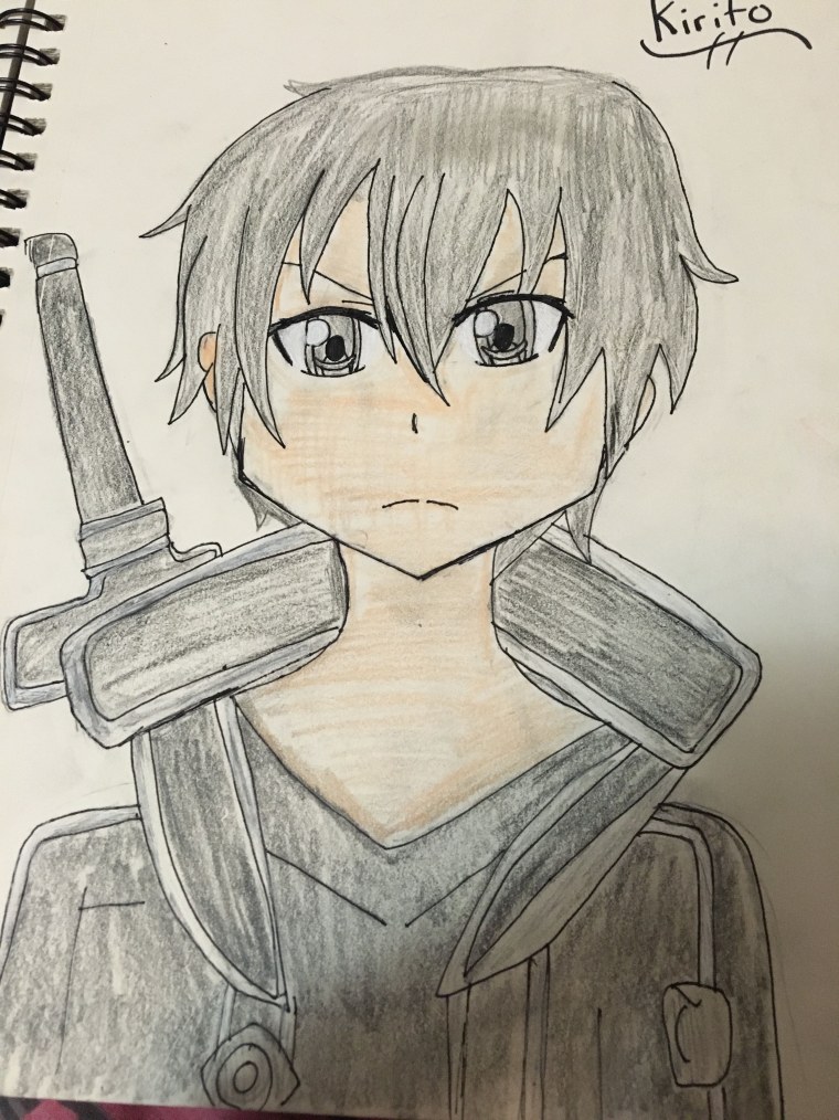 Нарисовать меч Кирито