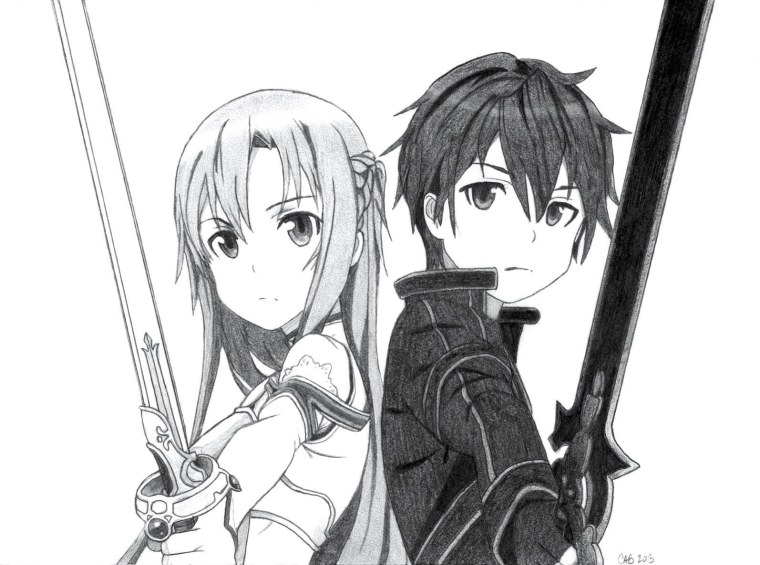 Киригая Кадзуто карандашом