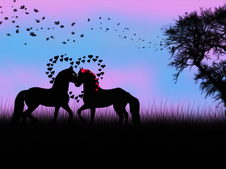 Две лошади любовь