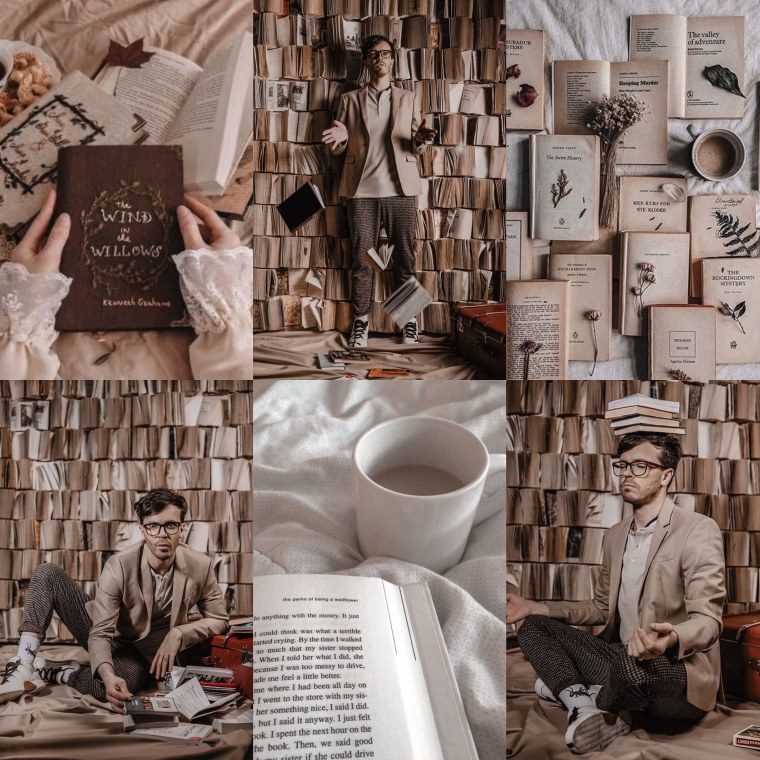 Эстетичный коллаж в пастельных тонах