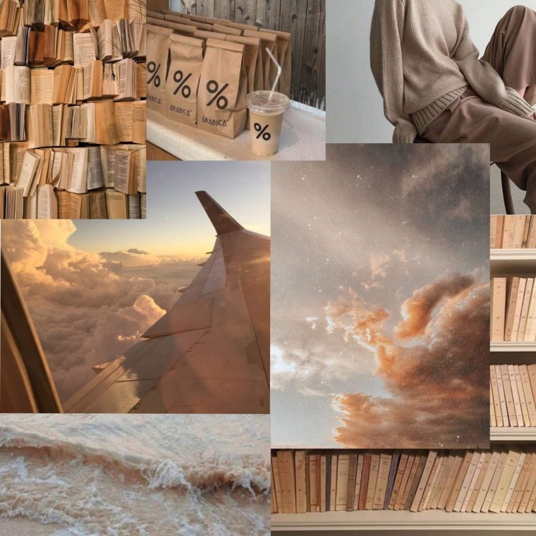 Эстетика коллажа из бежевого из пинтереста