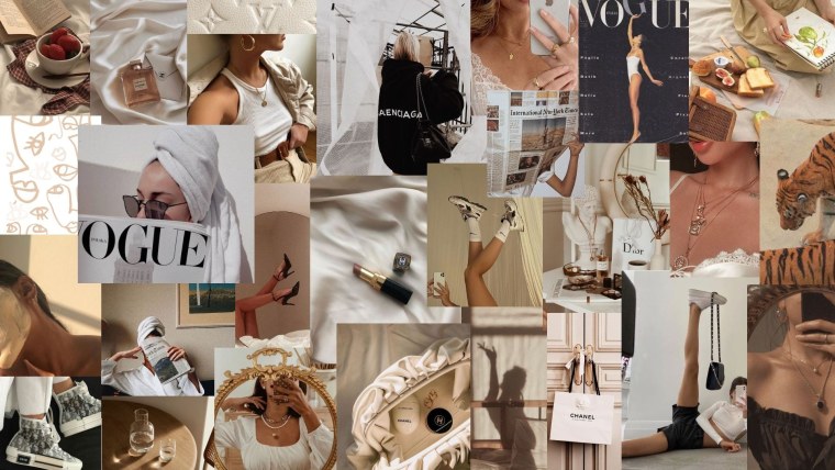 Бежевый коллаж