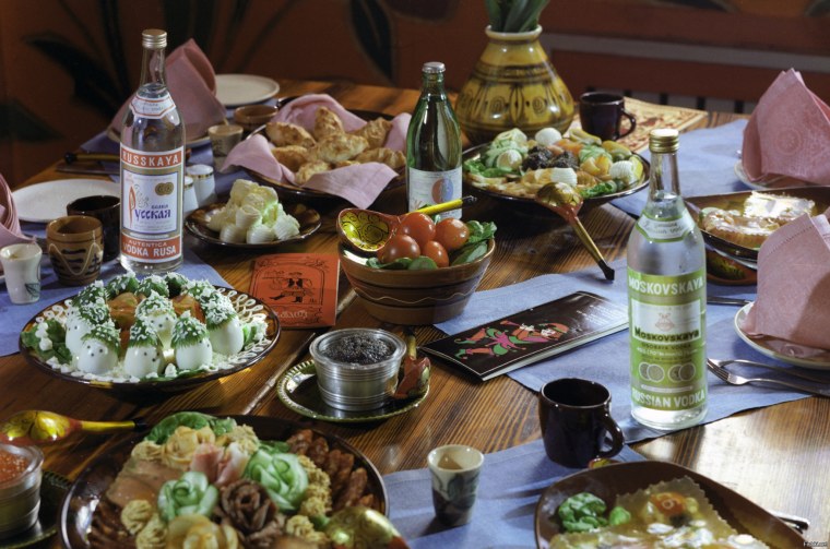 Накрытый стол Грузинская застолье