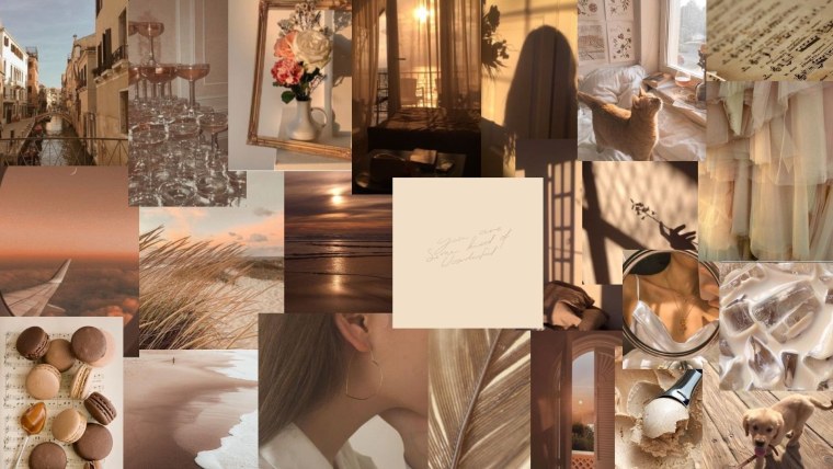 Эстетичный коллаж в пастельных тонах