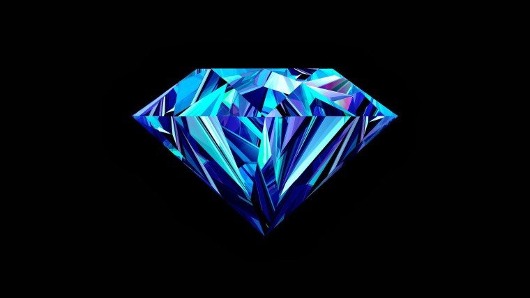 Алмаз на черном фоне