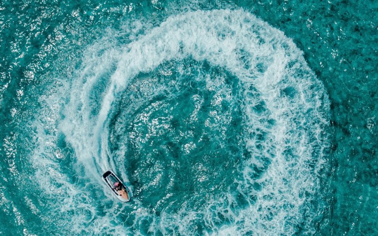 Волны вид сверху