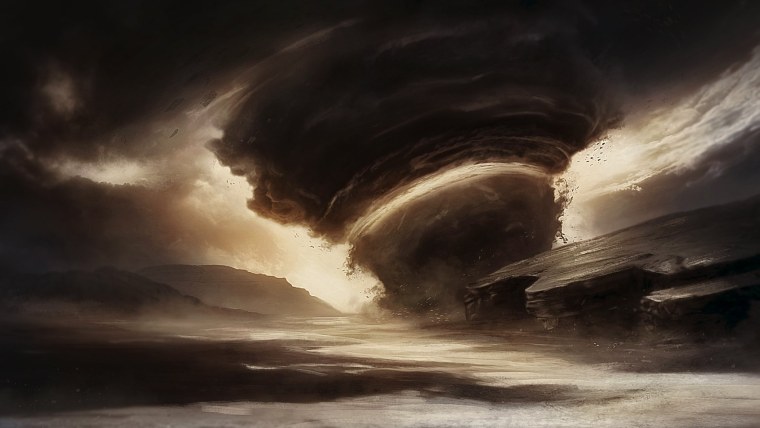 Канзас Торнадо пейзаж