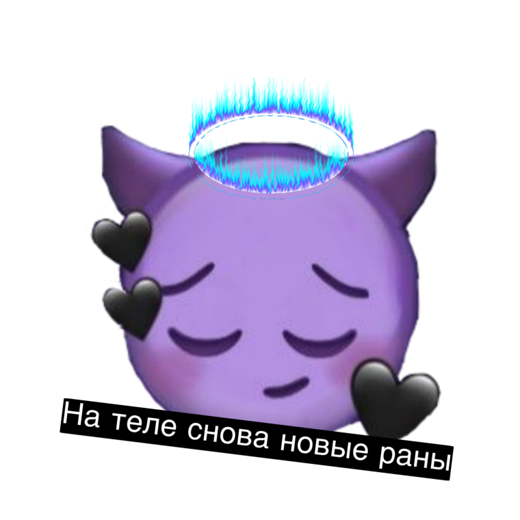 Смайлик на черном фоне