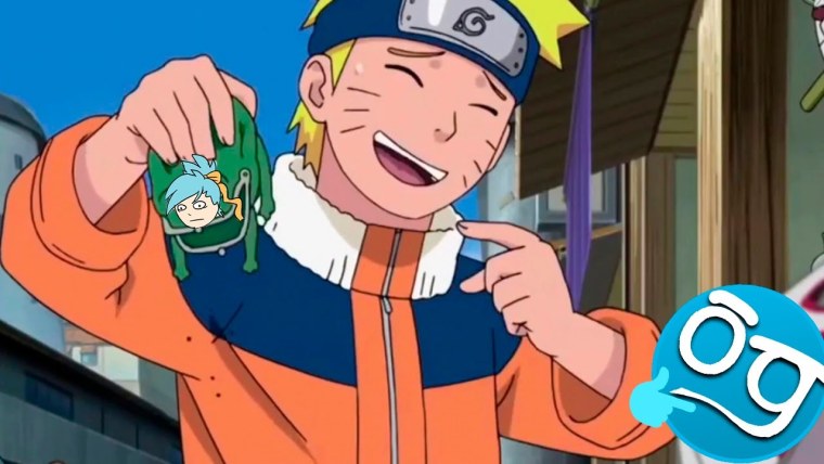 Наруто Узумаки улыбается