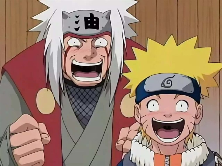 Аниме Наруто Джирая и Наруто
