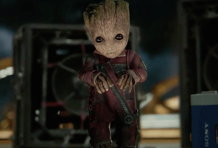 Малыш Грут танцует Стражи Галактики 2