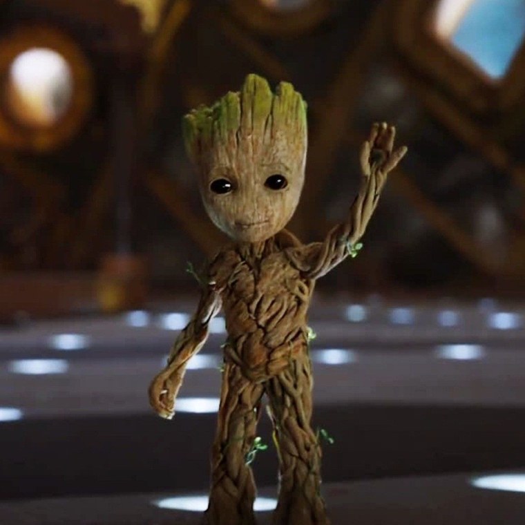 Groot 3d model grass