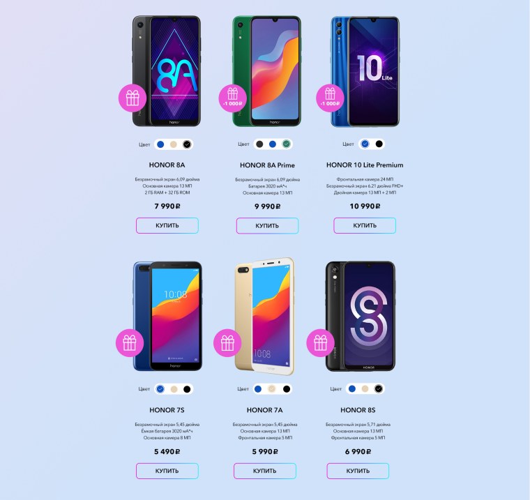 Honor 8x батарея