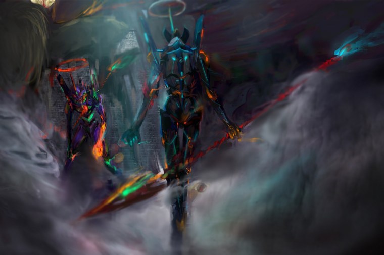 Евангелион аниме 4k