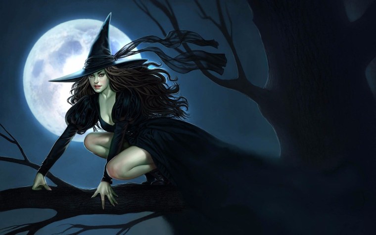 Ведьма на Хэллоуин