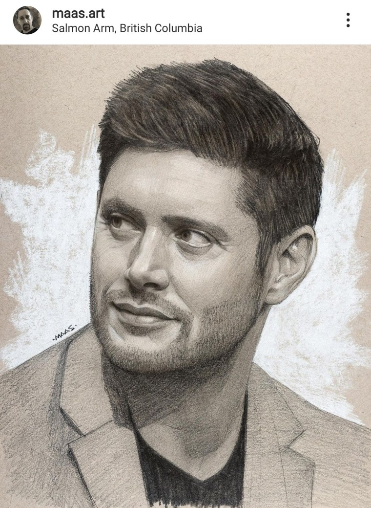 Дженсен Эклз Дин Винчестер сверхъестественное арт