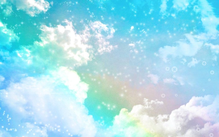 Голубое небо с облаками