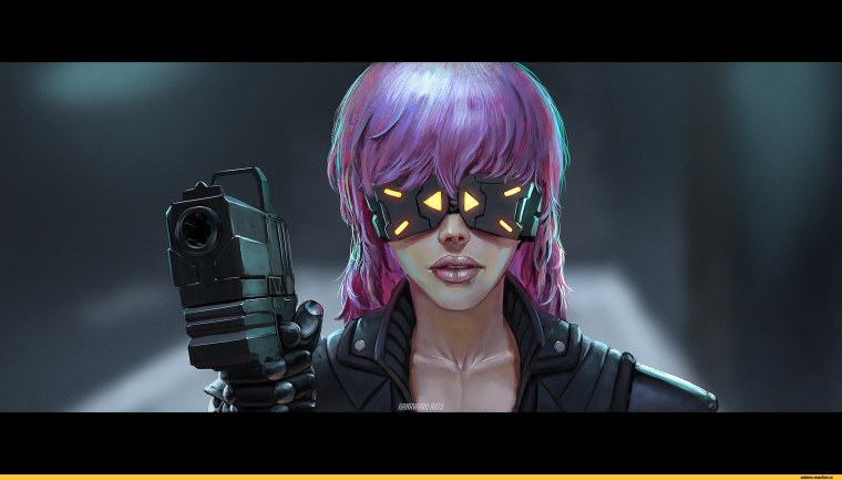 Призрак в доспехах 1995 киберпанк город