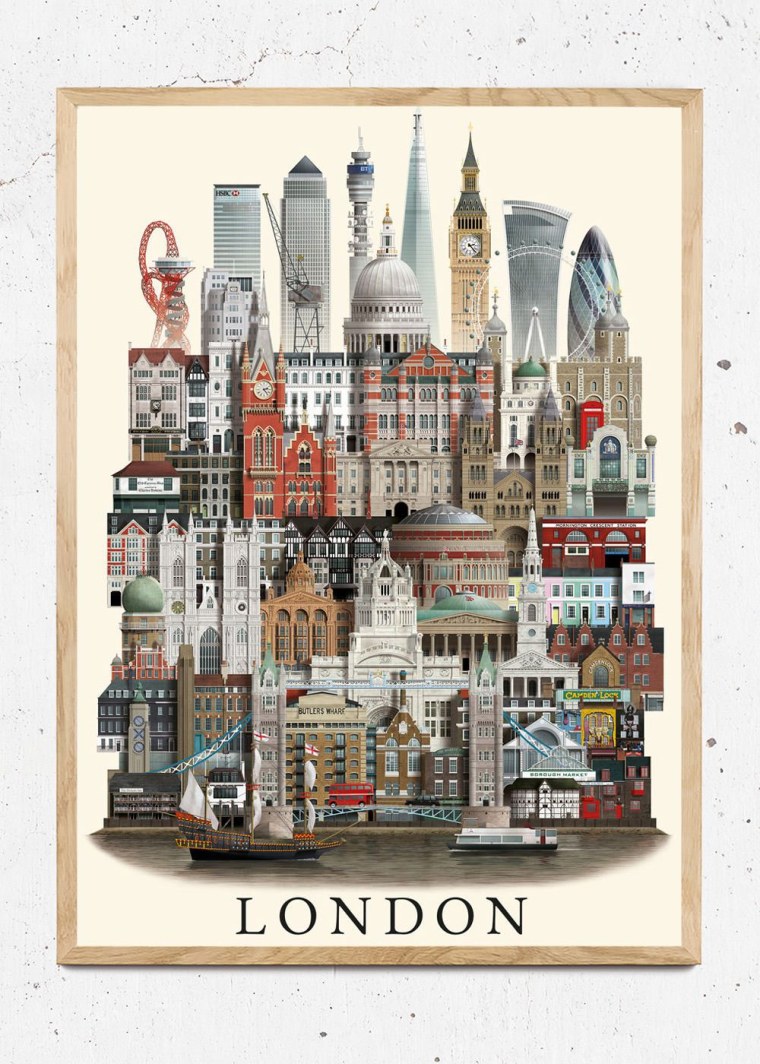 Постеры с городами мира