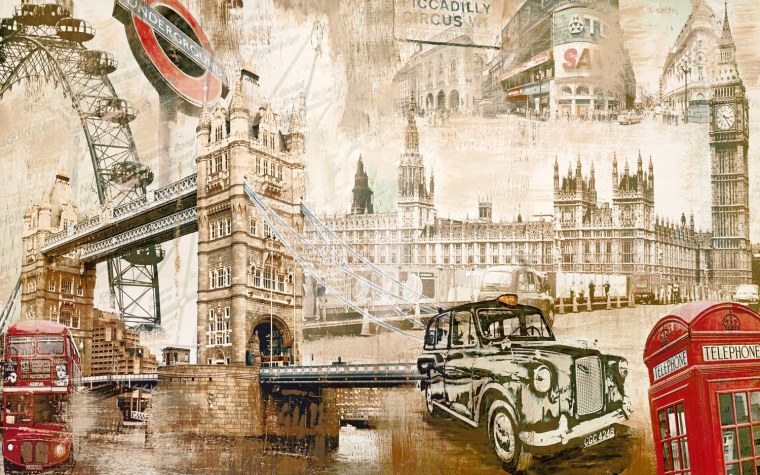 Флаг Великобритании и Биг Бен