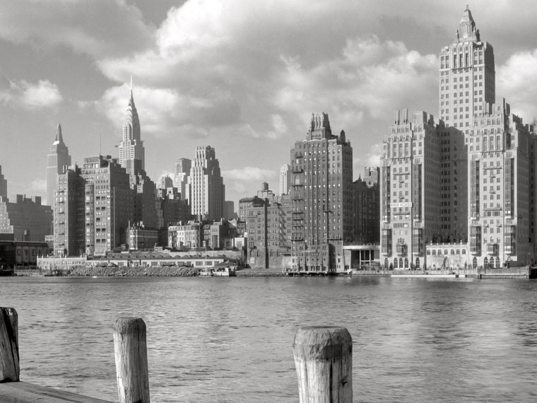 Нью-Йорк Манхэттен ночью