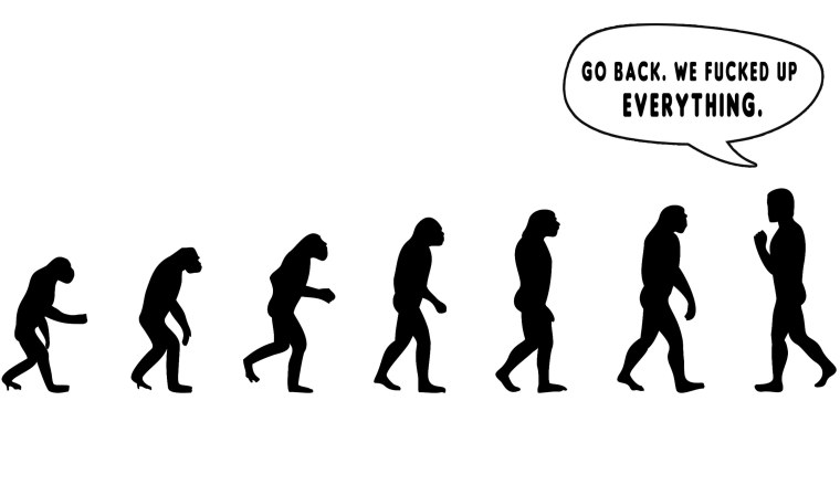 Эволюция человека арт