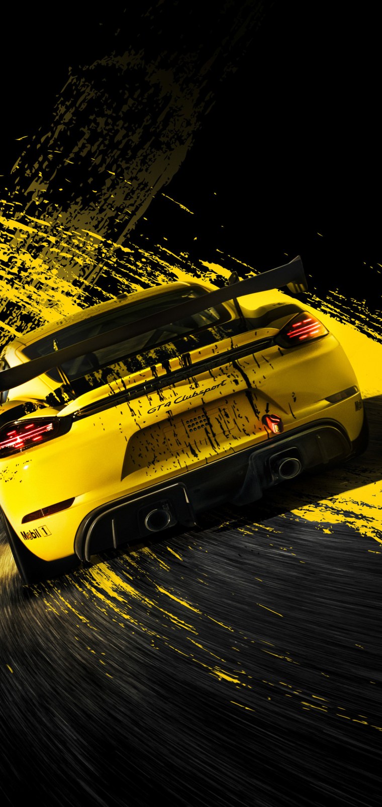 Порше Панамера черная вертикальная