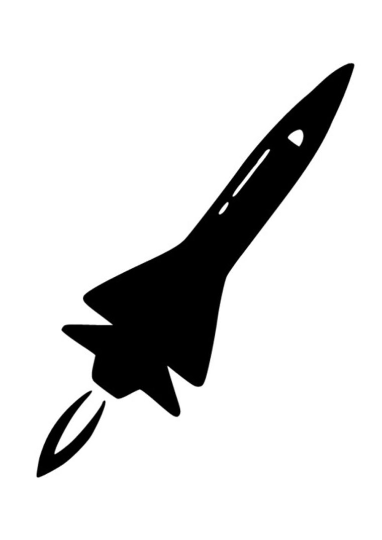 Ракета раскраска