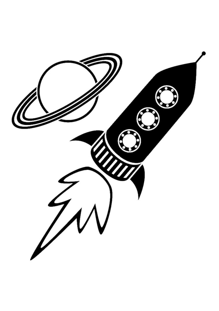 Ракета рисунок с фоном