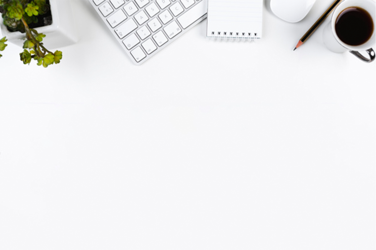 Офисный стол сверху