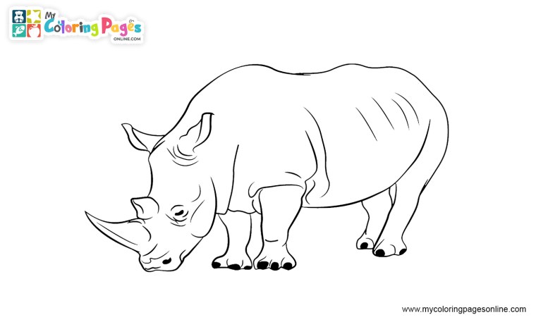 Носорог рисунок