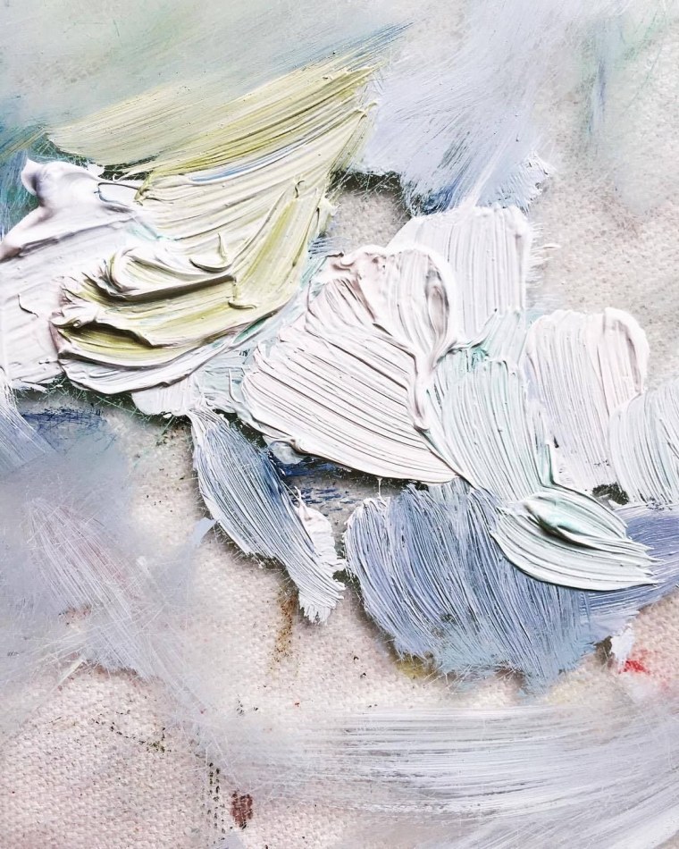 Мазки масляной краски