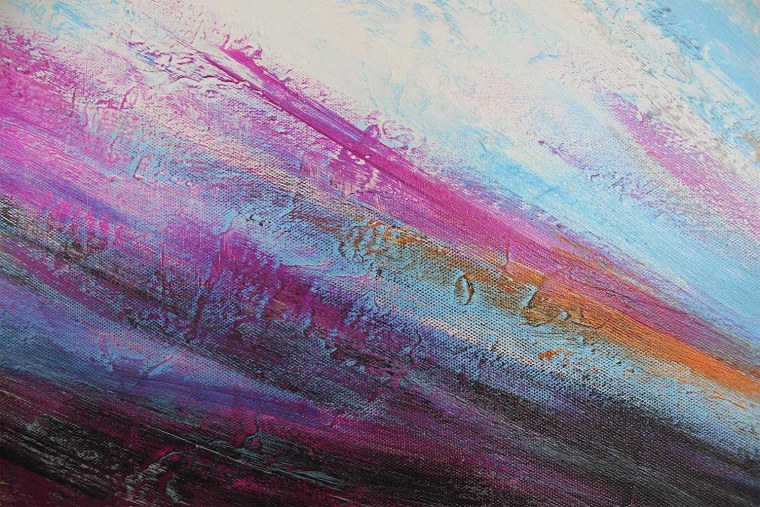 Мазки краски на холсте