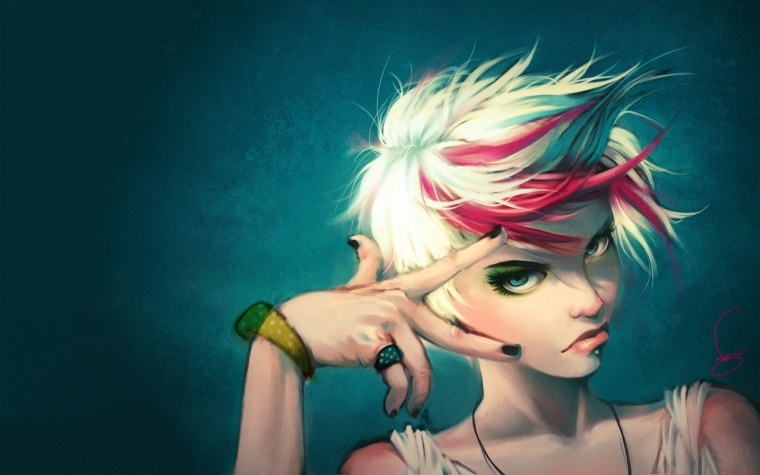 Нарисовать девушку зиму