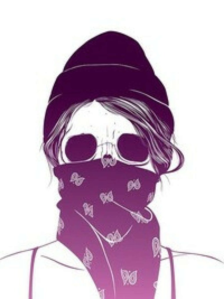 Девушка в толстовке арт