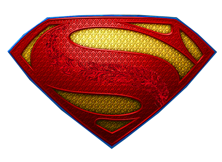 Значок Супермена трафарет