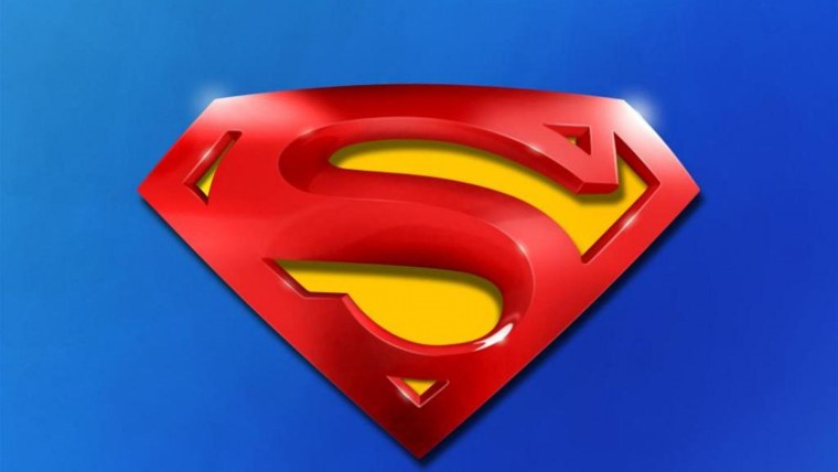 Значок Супермена черный