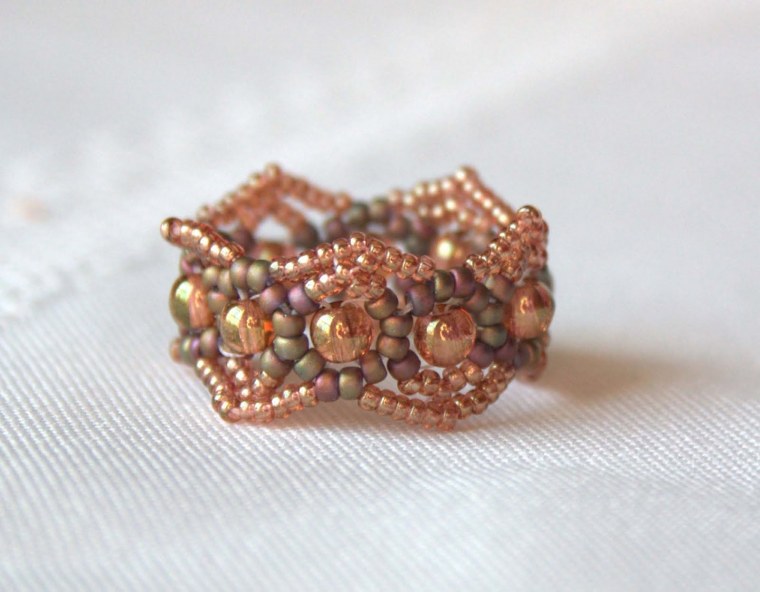 Колечки из бисера корейская мода