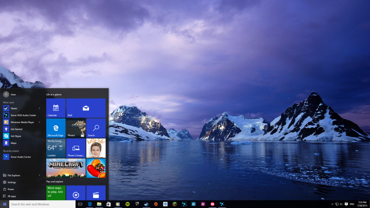 Обои Windows 10